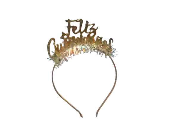 Feliz Cumpleñaos Balaca Diadema Vincha Flecos Colores Surtidos