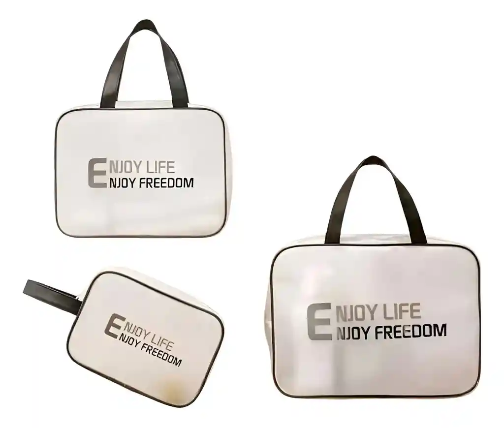 Set X3 Bolso Cosmetiquera Organizador Multiusos