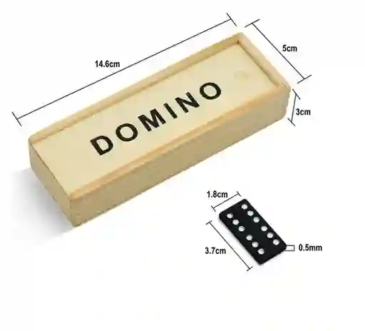 Juego Domino Mini En Madera Dm1041
