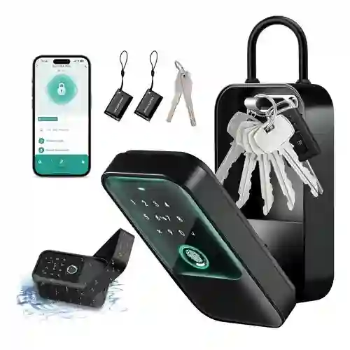 Porta Llaves Caja De Seguridad Clave, Bluetooth, Huella