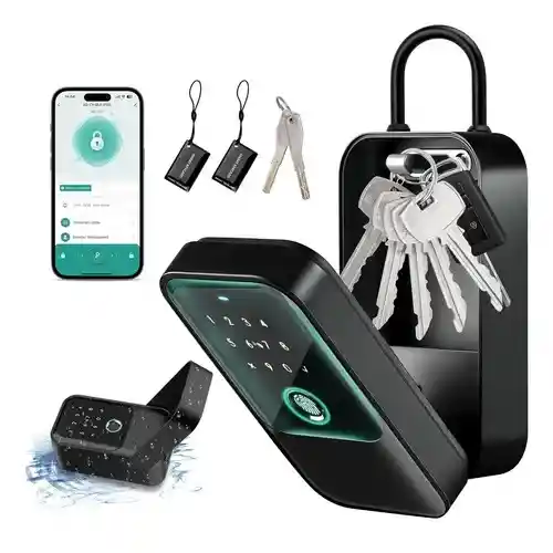 Porta Llaves Caja De Seguridad Clave, Bluetooth, Huella