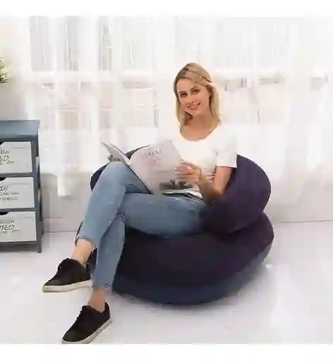 Sillón Inflable Puff Tumbona Interiores Y Exteriores