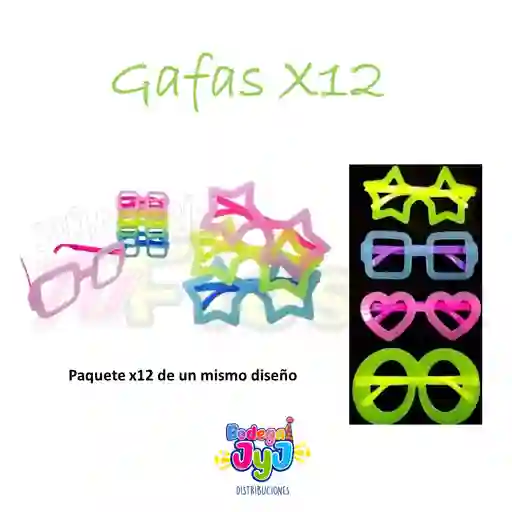 Gafas X12 Plasticas Neon