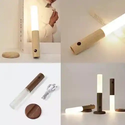 Luz Nocturna Con Sensor De Movimiento Portátil Recargable