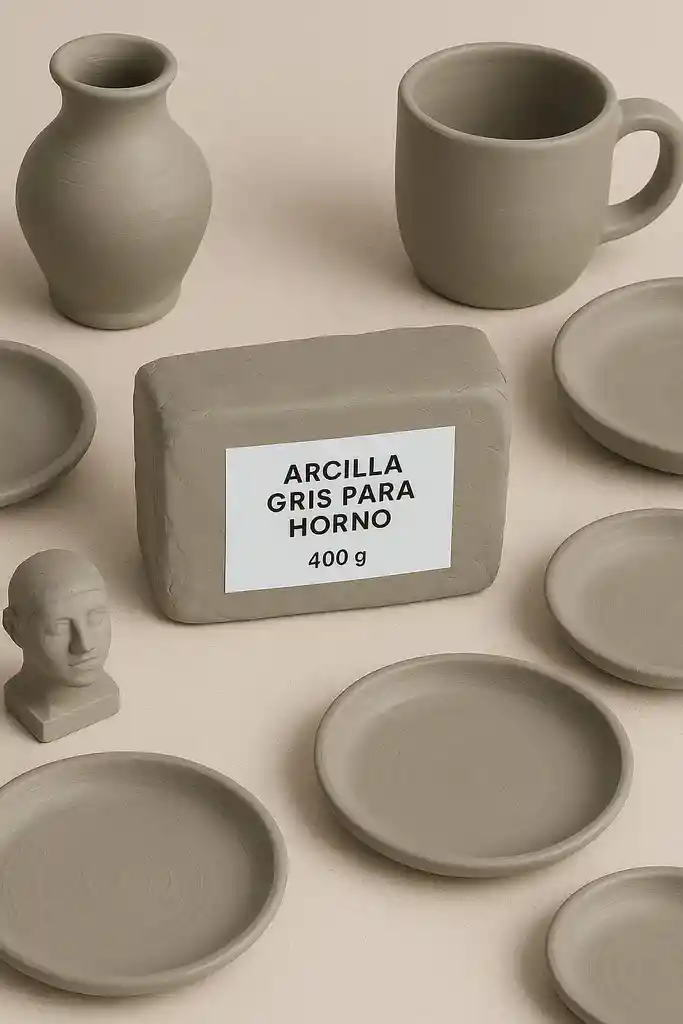 Arcilla Gris Para Modelado – 400g (requiere Horno)