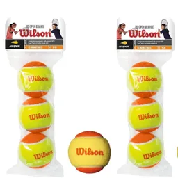 Par Pelotas Tenis Transicon Punto Naranja (bolsa X 3 Und)