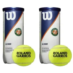 Par Wilson Pelotas Tenis Oficial Roland Garros All Court (tarro X 3 Und)