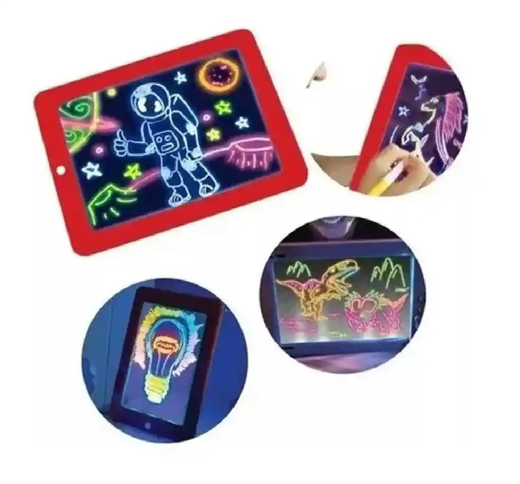Tablero De Dibujo Con Luz Led Mágico Magic Pad