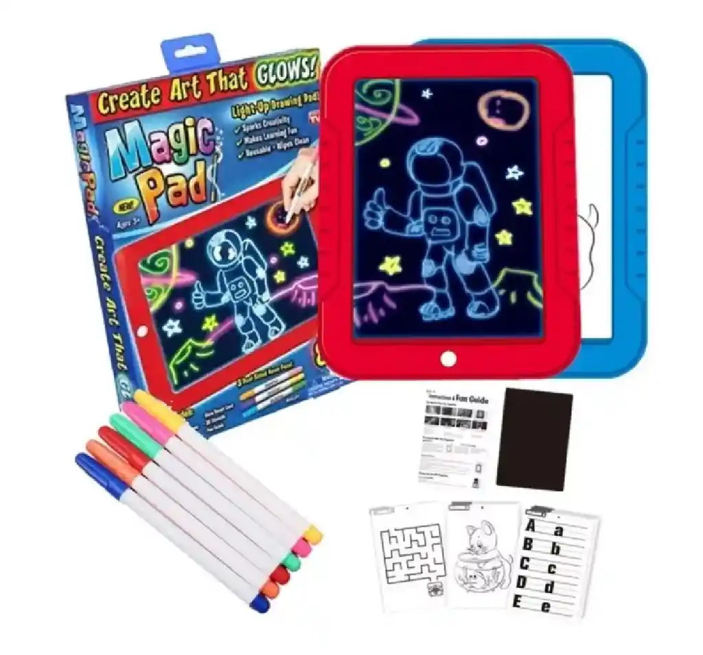 Tablero De Dibujo Con Luz Led Mágico Magic Pad
