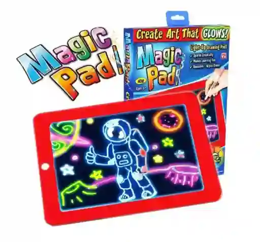Tablero De Dibujo Con Luz Led Mágico Magic Pad