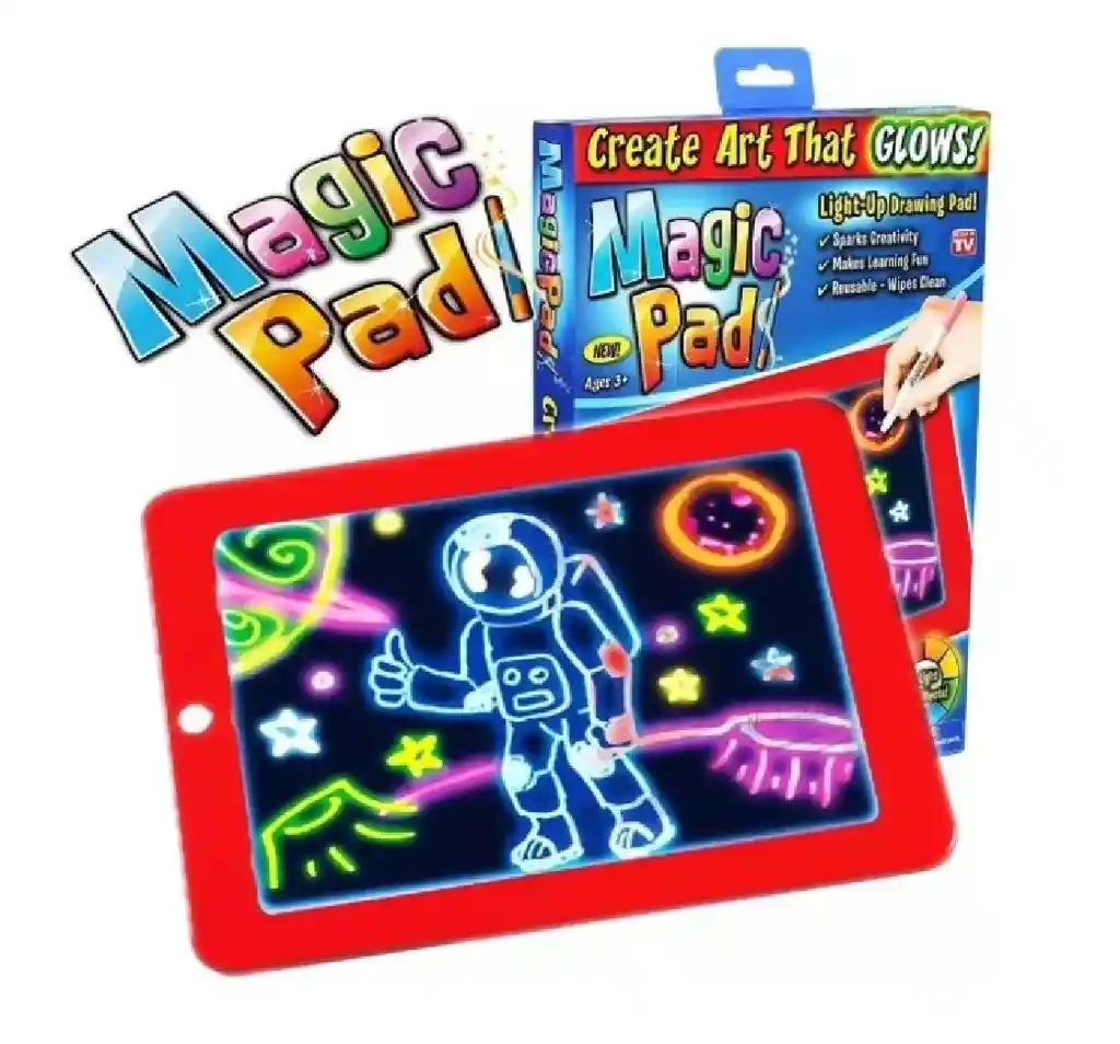 Tablero De Dibujo Con Luz Led Mágico Magic Pad