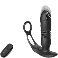 Vibrador Prostatico Telescopio Control Inalambrico Con Anillo Retardante