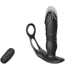 Vibrador Prostatico Telescopio Control Inalambrico Con Anillo Retardante