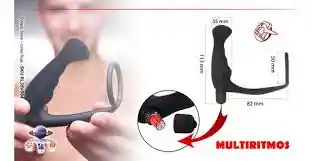 Vibrador Prostatico Telescopio Control Inalambrico Con Anillo Retardante