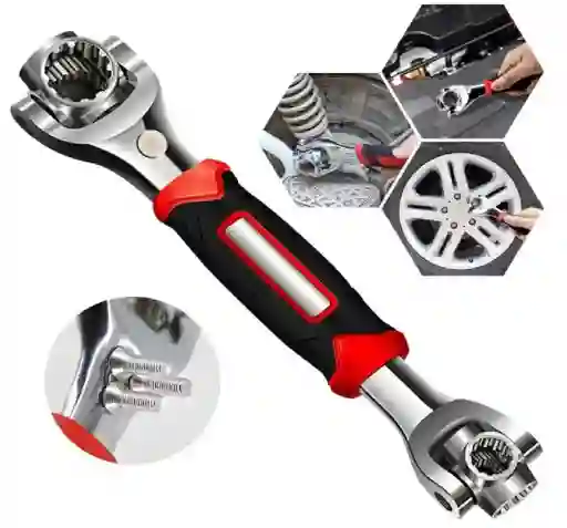 Llave Inglesa Multiusos 48 Accesorios Herramienta Universal