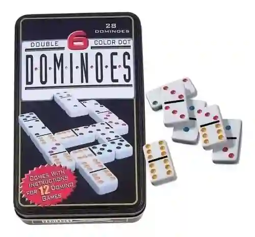 Juego Dominó Doble 6 De Colores X 28 Fichas