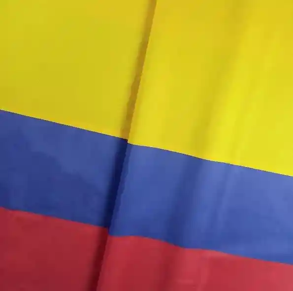 Bandera De Colombia En Tela Poliester, 90cm Ancho X 75cm Alto, Copa América