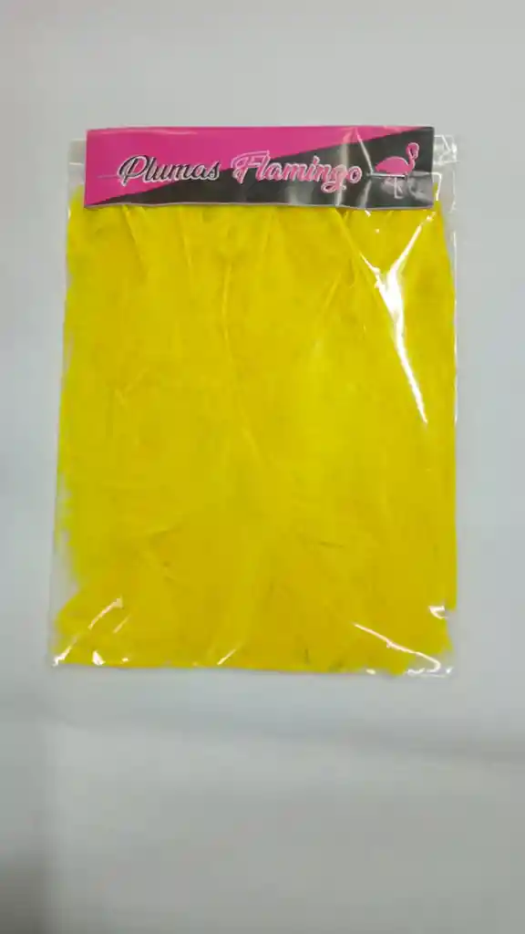 Plumas Surtidas ( Color Amarillo )
