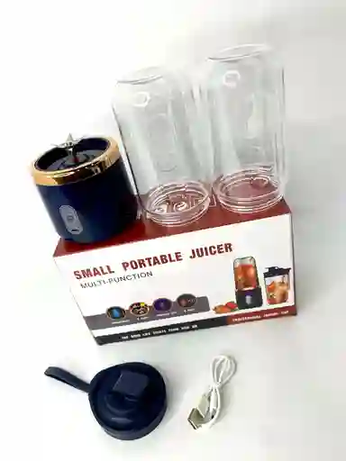 Licuadora Portátil Recargable Doble Vaso