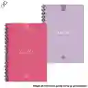 Cuaderno Argollado Cuadriculado 7 Materias Niña Juvenil Grande 175 Hojas Lukis