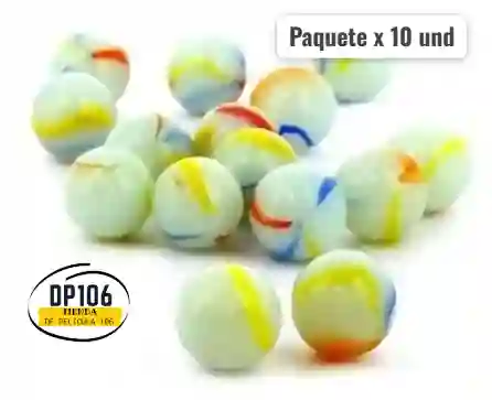 Canicas Piquis Bolitas X 10 Mara China