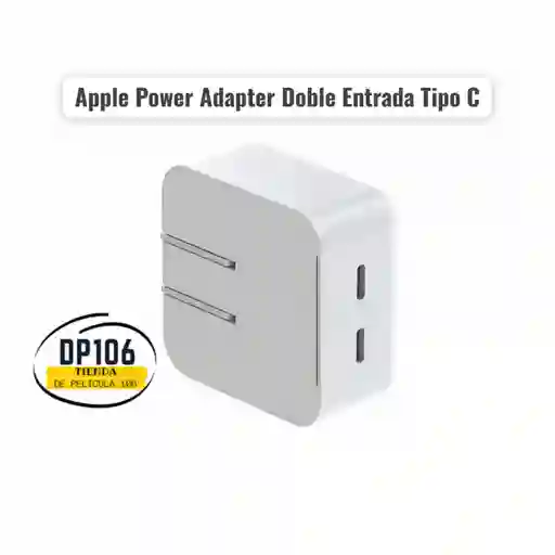 Apple Power Adapter Doble Entrada Tipo C
