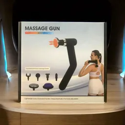 Masajeador Con Extensor Fascial Gun De Frío Y Calor Color Negro 110v