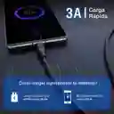 Cable De Datos Tipo C A Tipo C 1hora 1 M Pvc Duradero Usb 2.0 Turbo 3a Cable Carga Rápida Compatible Con Móviles, Tabletas Negro
