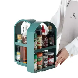 Organizador Estante Multifuncional Para Cocina, Practico Y Sencillo Para Condimentos, Ahorra Espacio