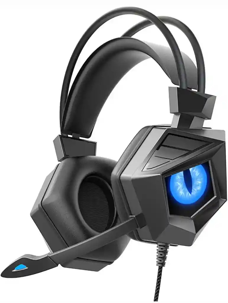 Diadema Gamer Respiración Led Ojo De Águila Harvic