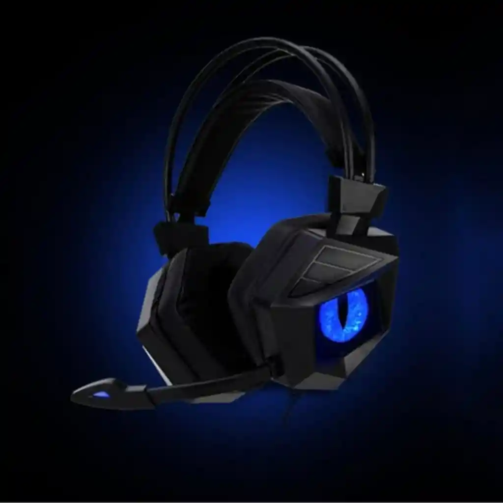 Diadema Gamer Respiración Led Ojo De Águila Harvic