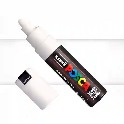 Marcador Posca Pc7m Punta Gruesa Blanco