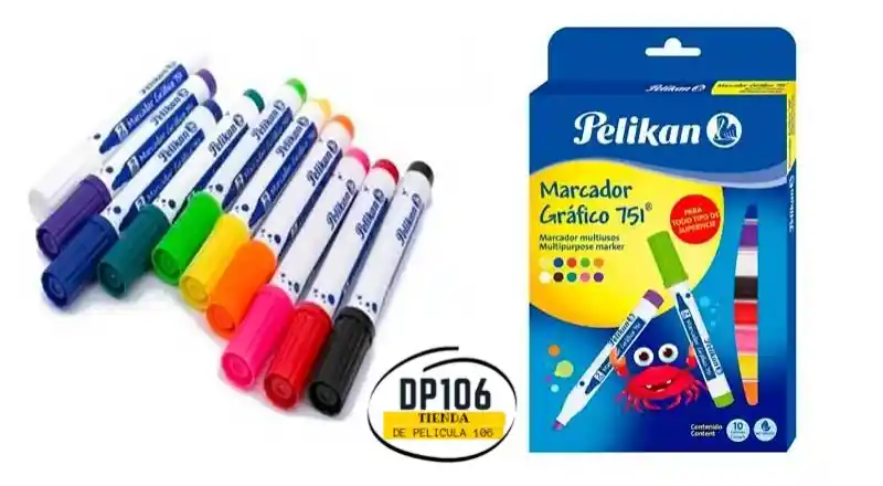 Marcador Grafico 751 Pelikan X 10 Und