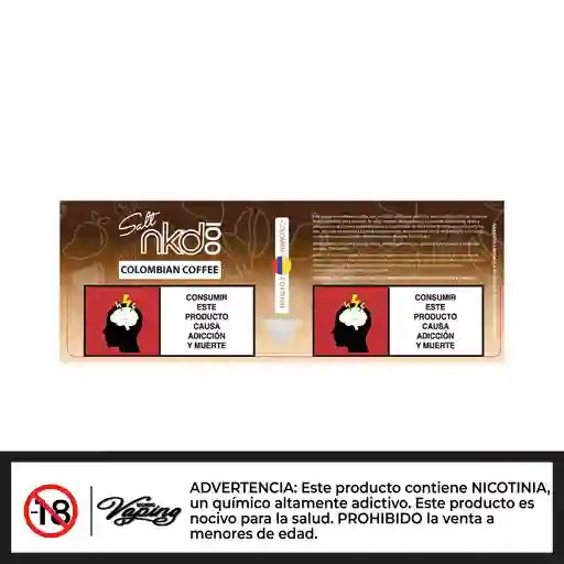 Naked 100 Colombia Edition Salt - Café Colombiano 30ml - 35mg