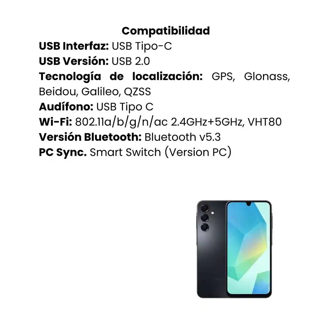 Celular Samsung Galaxy A16 128/6 Gb Negro