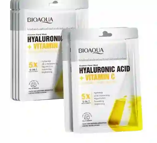 Mascarilla Vitamina C Y Acido Hialuronico 5 En 1 Multi-efecto