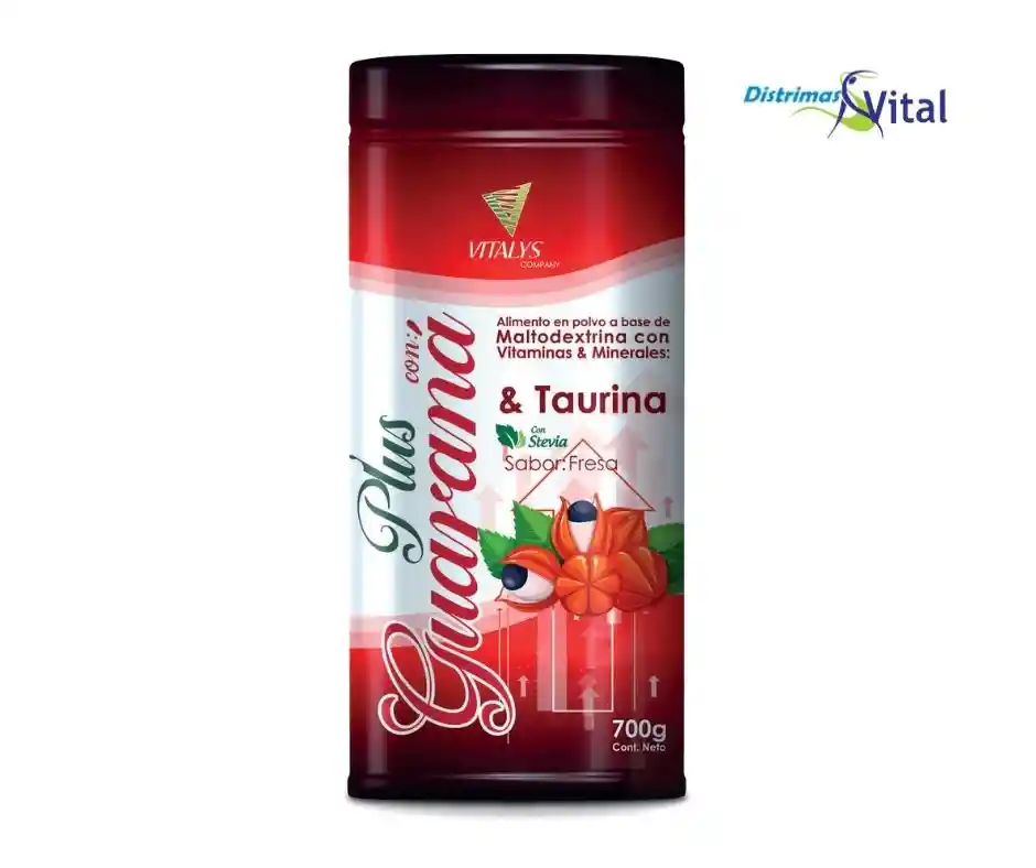 Plus Con Guarana Batido Nutricional Con Taurina Y Stevia Sabor A Fresa