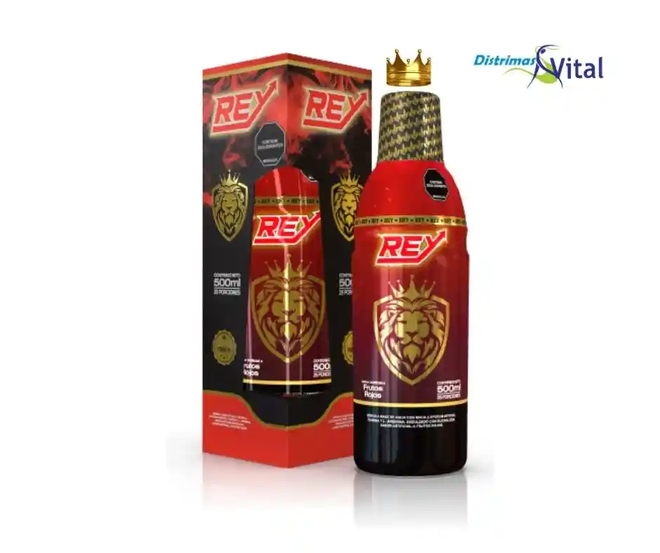 Bebida El Rey Con Maca, Taurina, Sabor A Frutos Rojos.