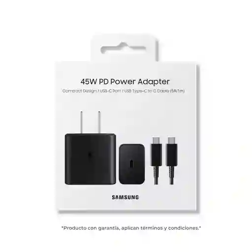 Cargador Samsung 45w Original Con Cable Usb-c – Carga Súper Rápida