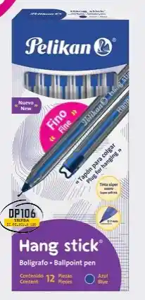Esfero / Boligrafo Punta Fina Pelikan Azul X 1 Und
