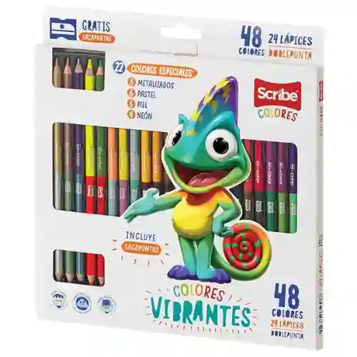 Colores Scribe Doble Punta - X24