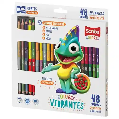 Colores Scribe Doble Punta - X24