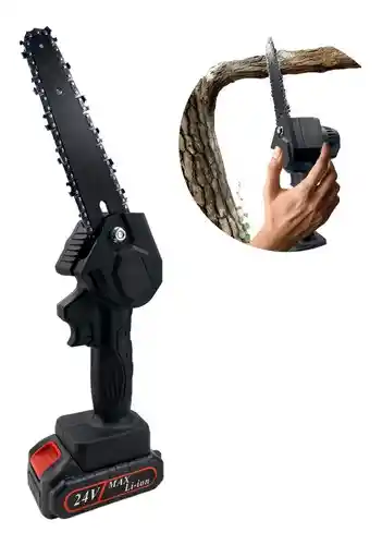 Mini Motosierra Portatil Con Dos Batería