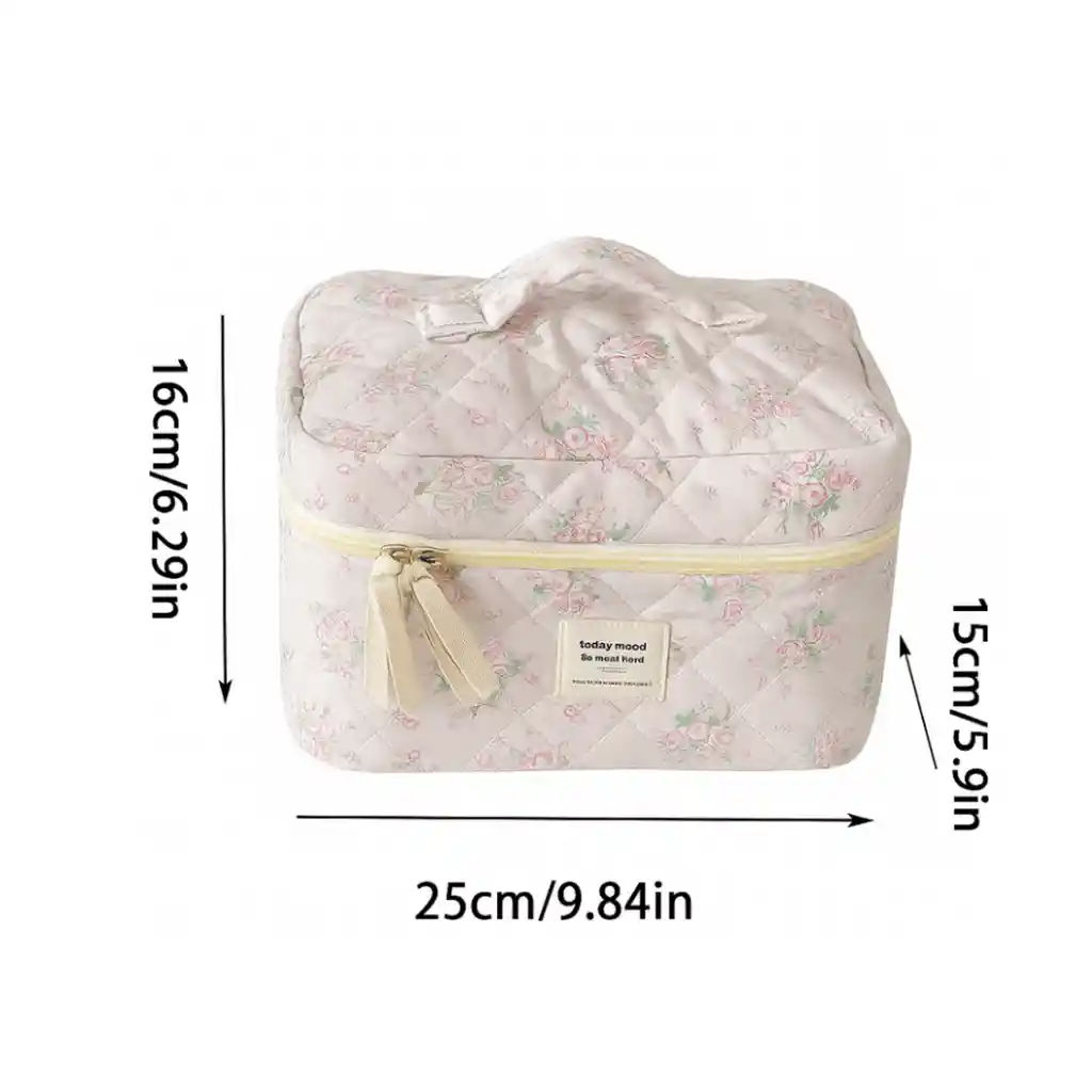 Cosmetiquera Neceser Extra Grande Organizador Acolchado