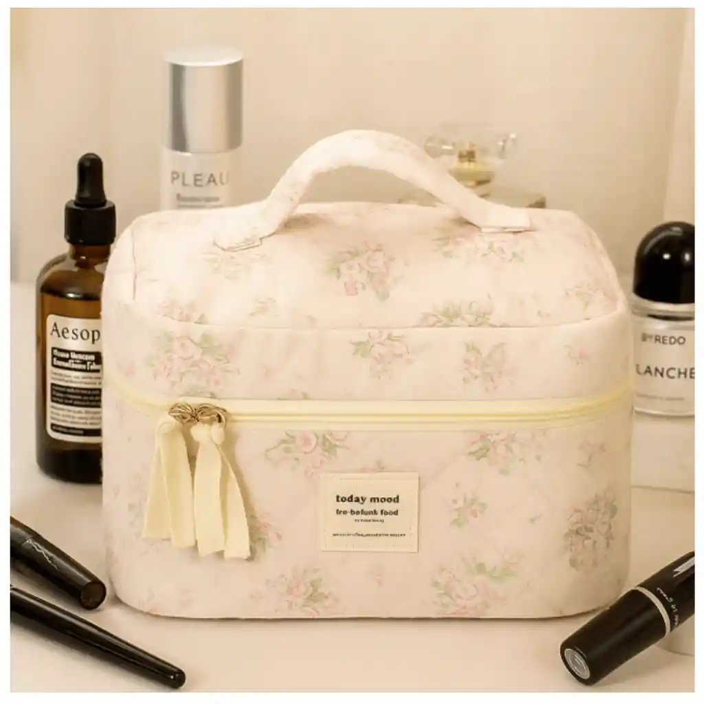 Cosmetiquera Neceser Extra Grande Organizador Acolchado