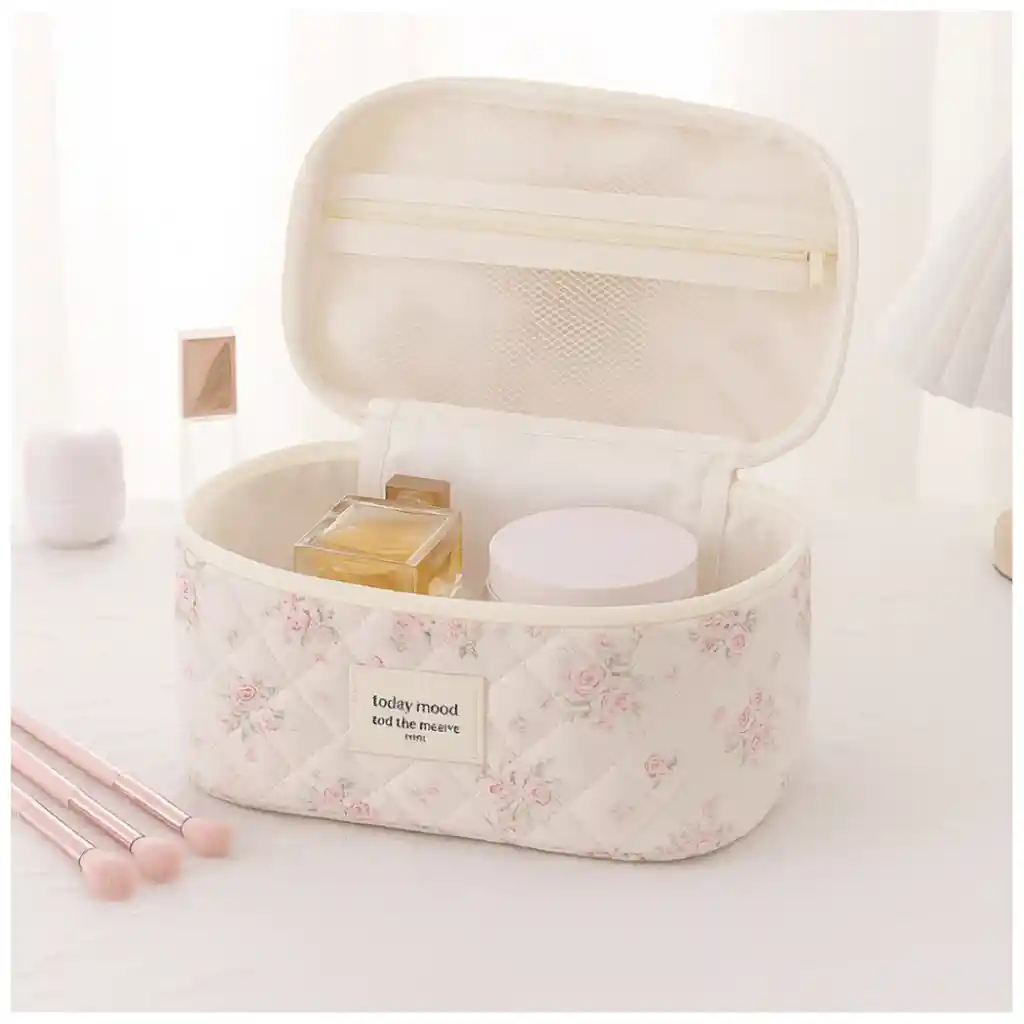Cosmetiquera Neceser Extra Grande Organizador Acolchado