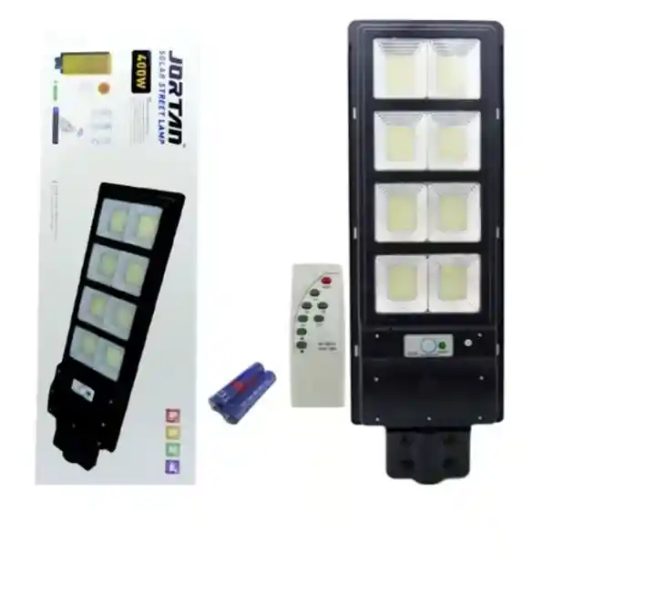 Lampara Solar Jortan 400w Con Sensor + Tripode