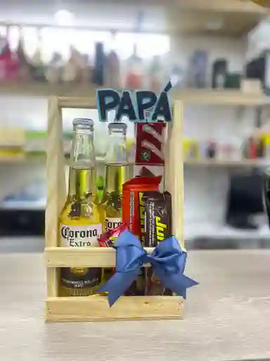 Ancheta Base De Madera Y Cerveza
