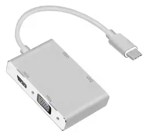 Tipo-c 3.1 Hdmi + Vga + Dvi + Usb3.0 Convertidor Usb-c