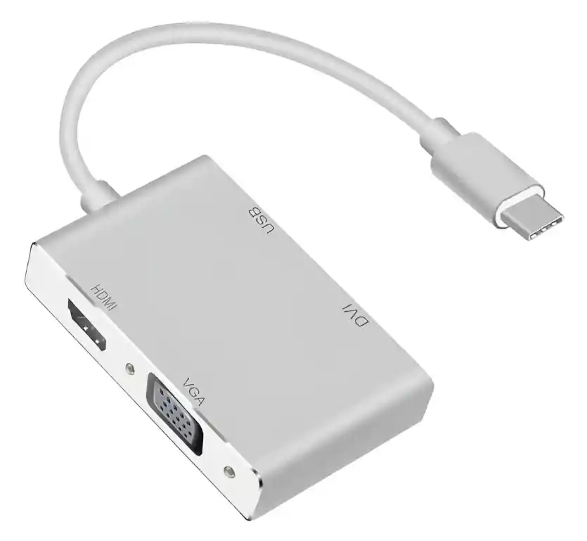 Tipo-c 3.1 Hdmi + Vga + Dvi + Usb3.0 Convertidor Usb-c